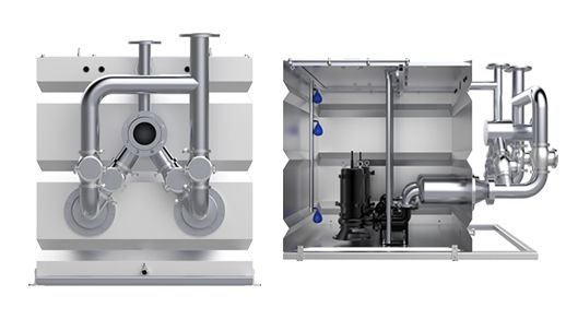 衛生間污水提升器內置泵和外置泵的區別